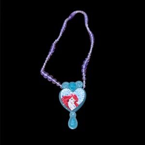 Disney Ariel Heart Necklace - Purple and Blue